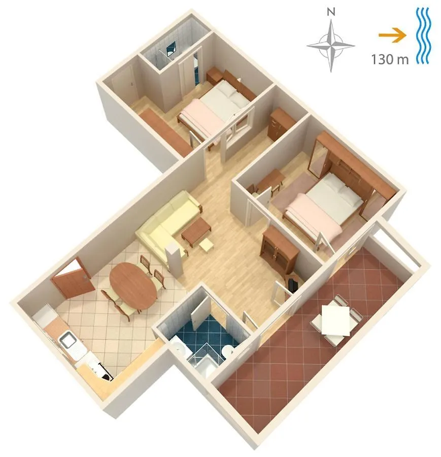 Apartment Supetarska Draga - Donja 2013B